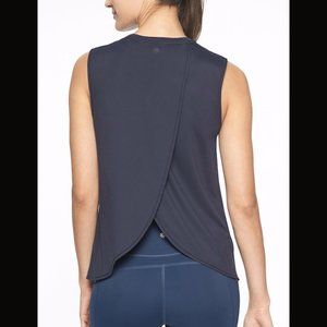 Athleta Sunlover UPF50 Tulip Back Tank Navy — XL Tall — Never Worn!